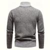 Autumn Winter Men Knitted Pullover Half Zip Stand Collar Long Sleeve Ribbed Cuff Slim Fit Warm Daily Office Business Casual Men Sweater Jumper