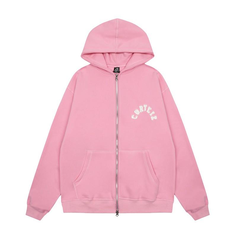 Corteiz Alcatraz Embroidered Zip-Up Hoodie Straight