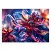 Wallpaper Shiny glass flowers 3D