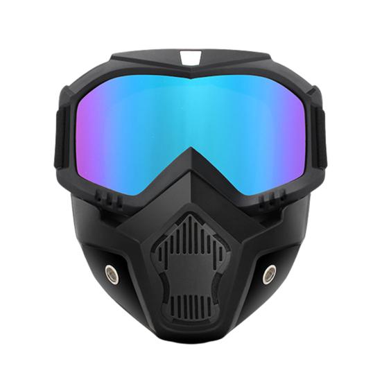 Уличные велосипедные очки со съемной защитой лица, защита от УФ, ветрозащитные, легкие, для мужчин и женщин, для катания на лыжах, сноуборде, мотоцикла, велосипеда, спортивные очки