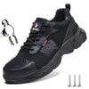 Summer Safety Shoes Men Women Anti Smash Anti Puncture Work Shoes Lightweight Breathable Safety Boots Protective Work Sneakers