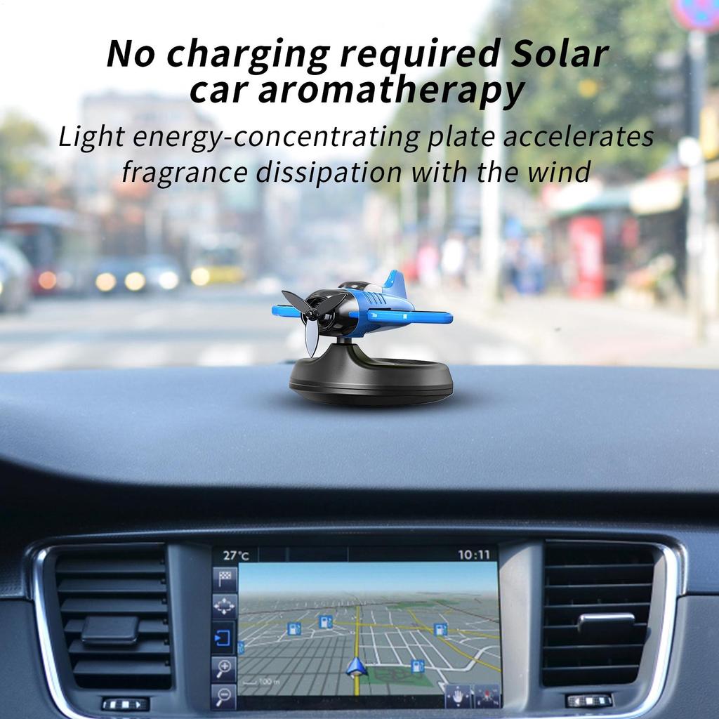 Auto Aromatherapie Diffusor Flugzeugdesign Solar Geruchsentferner Für Armaturenbrett Langanhaltender Lufterfrischer Automobil Innenraum