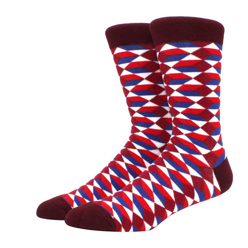 Large Size New Happy Funny Couple Trendy Socks Funny Personalized  Cartoon Jacquard Long tube cotton socks