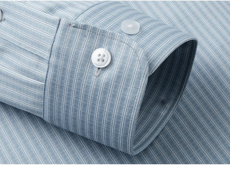 3A Antibacterial+Cooling Spring New Business and Leisure Skin-friendly Smooth Long-sleeved Shirt for Men