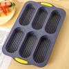 Creative Hot Dog Bun Pan DIY Silicone Cookie Mold Multi-purpose Baking Mould Tray  Kitchen