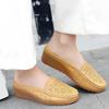 Ladies Shoes Casual Shoes Leather Hollow Breathable Heelless Casual Shoes Casual Shoes for Women Leather Extra Wide