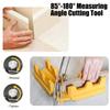 ABS 2 In 1 Miter Measuring And Cutting Tool Miter Sawer Protractor For Easy Handling In Carpentry Tasks
