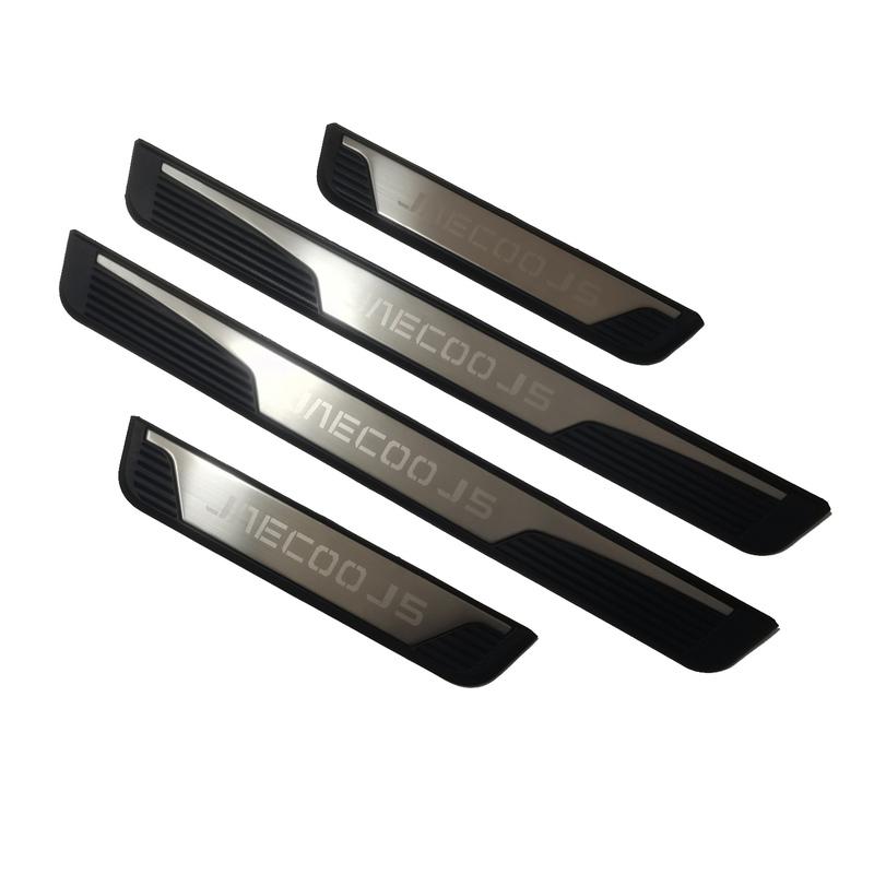Para Chery Jaecoo 5 2025 Tira del Umbral Pedal de Bienvenida Pedal Protector de Puerta Tira Antideslizante Placa Exterior del Umbral de la Puerta para Coche