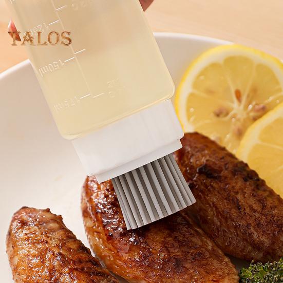 Průhledná láhev na olej se stupnicí Design s flexibilními štětinami Potravinářský nástroj na grilování bez obsahu BPA na olej