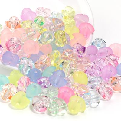 50 Piezas Cuentas Acrílicas de Pato de Dibujos Animados para Pulseras y Collares DIY