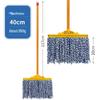 Vintage-style Cotton Mop with Plastic-coated Handle - Ideal for Schools, Properties, and Large Floor Areas.
