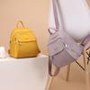 Women's Backpack Solid Color Schoolbag Nylon Travel Bag Shell Backpack