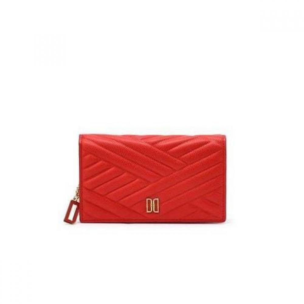 Daks Red Calile Embossed Leather Gold Dd Wallet Dcwa4f260r2