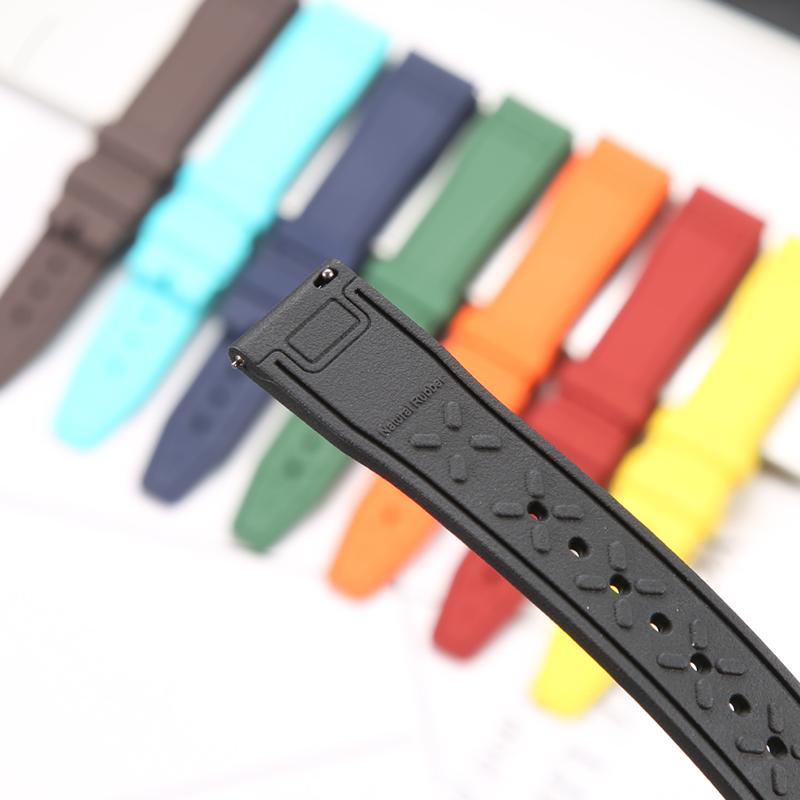 Rubber Silicone Watch Strap for IWC Pilot's Band Quick Release Bracelet Fluororubber Watchband
