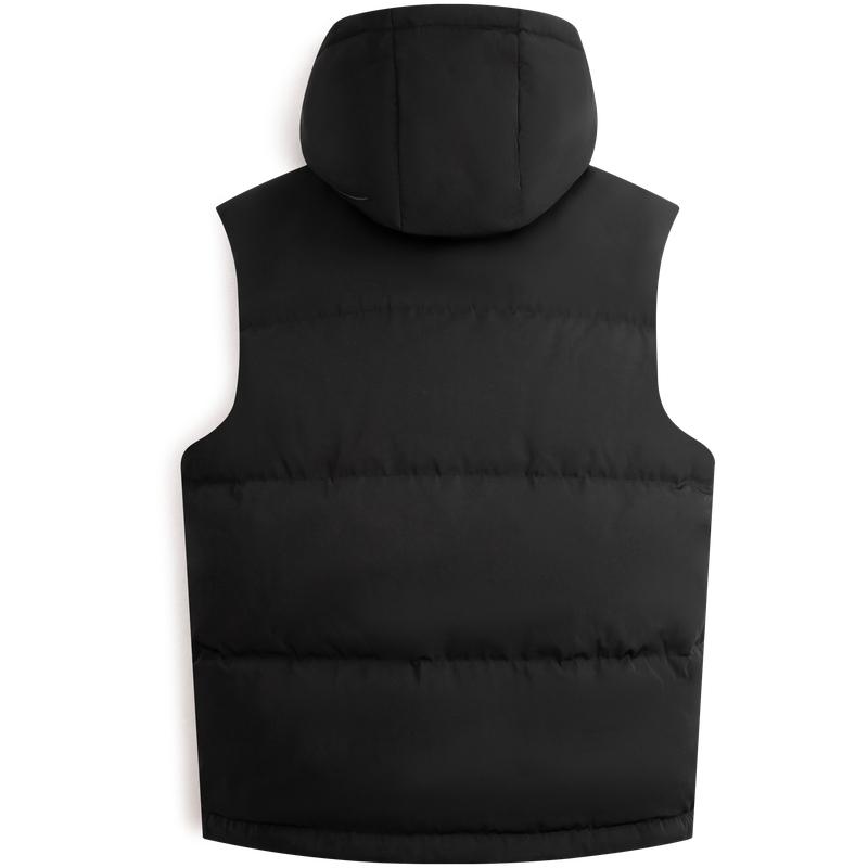 Calvin Klein Year Of The Dragon Spring Festival Collection New Year Embroidered Duck Down Hooded Vest Unisex Vests Space-Black J400359