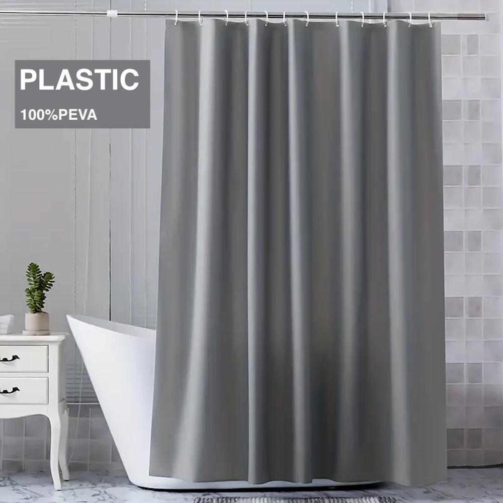 

1 шт. Серый Легкий вкладыш для душевой занавески, 180*180см Пластиковый Водонепроницаемый Занавеска для окна и двери в ванную Комната Декор и аксессуары 180*180cm серый