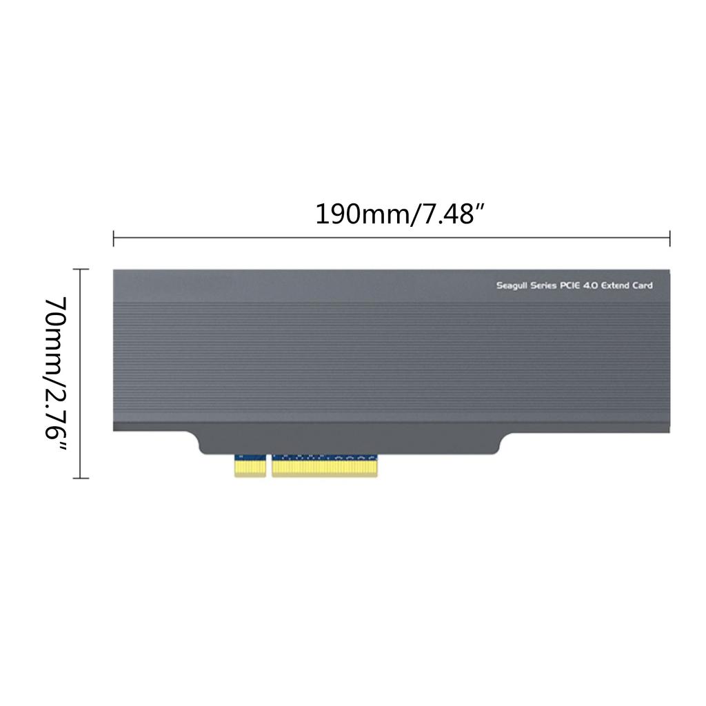 Dual NVMe PCIe Adapter M.2 NVMe SSD To PCI-e 4.0 Card Adapter Support for M.2
