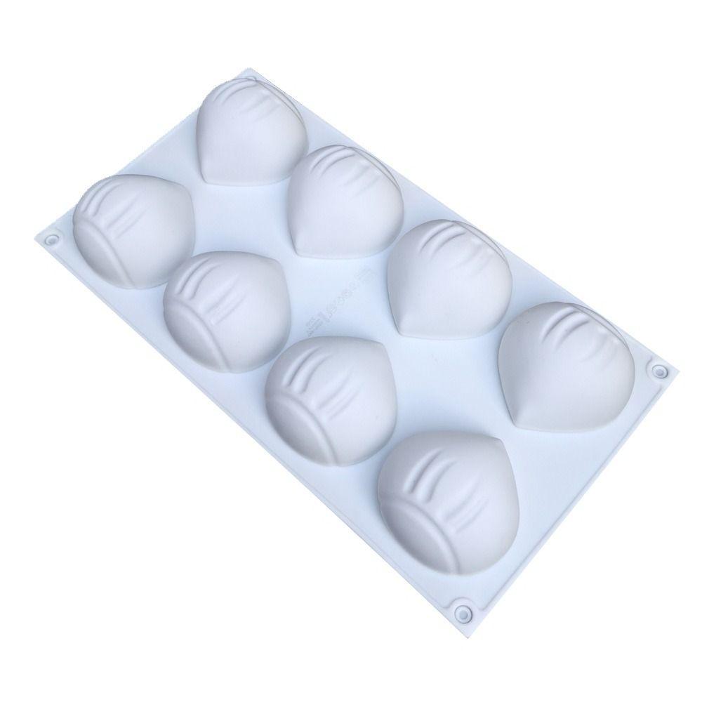 Food Grade Silicone Fruit Shaped Dessert Mold 8-Cavity Baking Mold Hazelnut Mousse Cake Mold