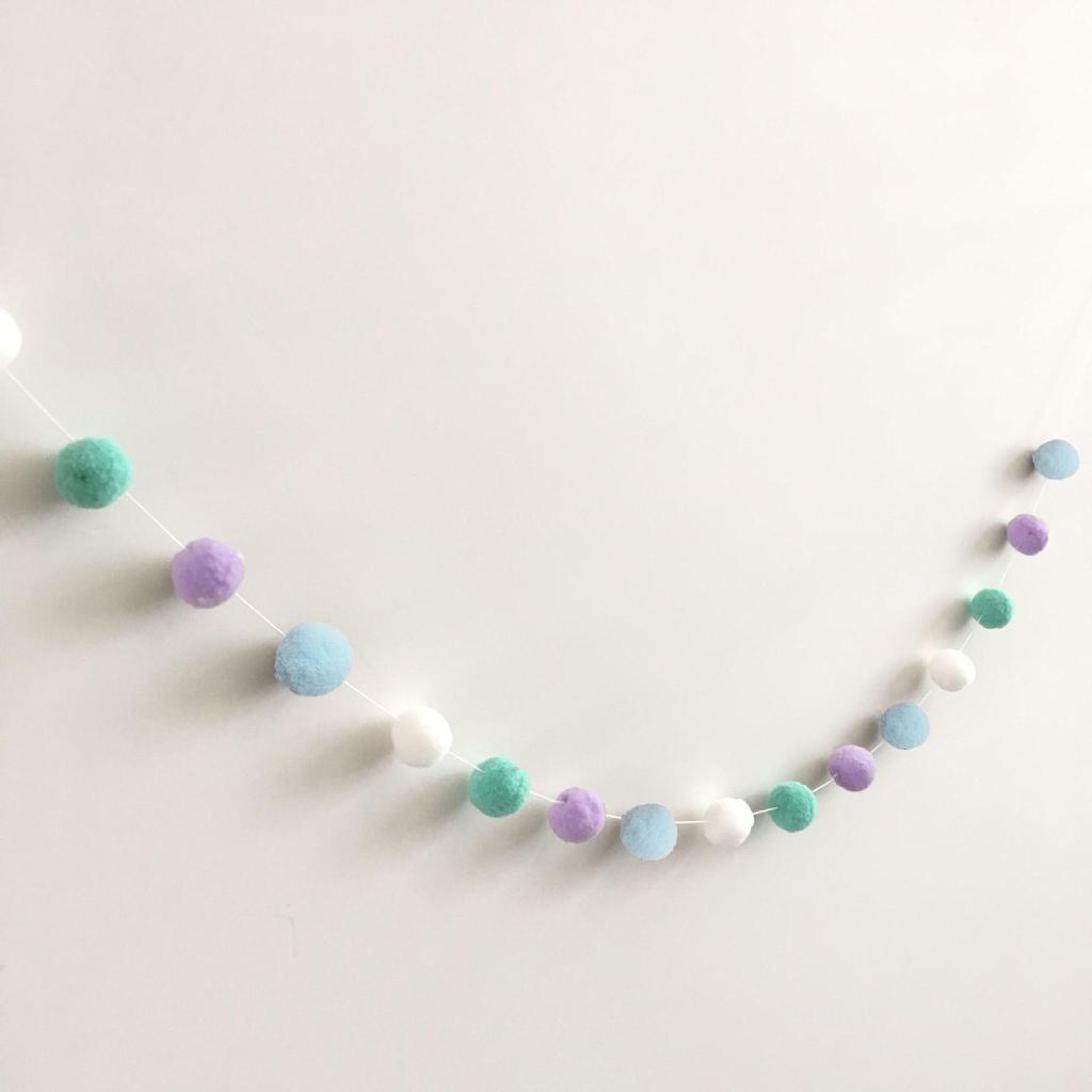 Macaron Color Ball Banner: Children's Room and Festival Hanging Decor