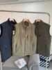 Men's Windproof Fleece-Lined Reversible Vest for Autumn/Winter