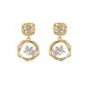 Elegant Irregular Hoop Earrings - 2023 Autumn/Winter French Design for Women