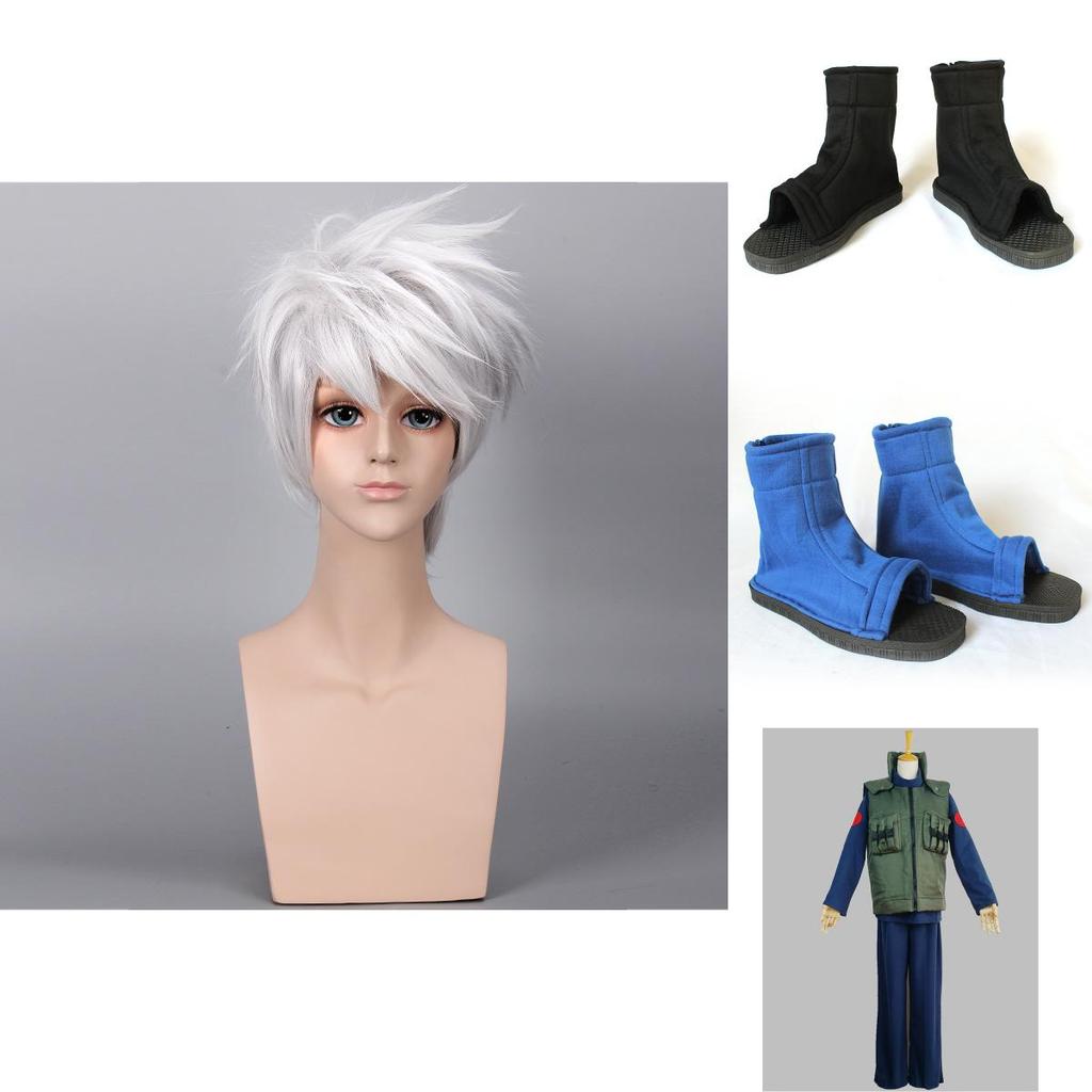 Premium Kalite Yeni Naruto Cosplay Kostümü Kakashi Hatake Tam Takım Cadılar Bayramı İçin