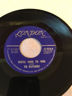 7inch Record WAYFARERS - Whistle Down The Wind / Think Of A  459510V London Records 1961 US Jazz Used