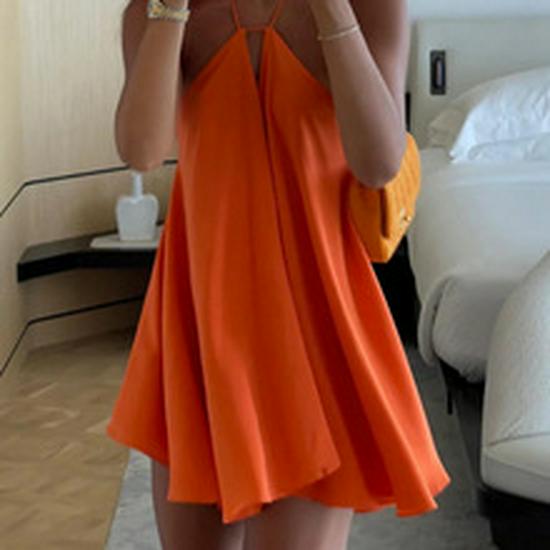 European and American 2025 Summer Ruffle Long Dress - Women's Flowing Holiday Beach Style