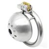 Stainless Steel Small Male Device Short Cage with Stealth Ring Adult Toys