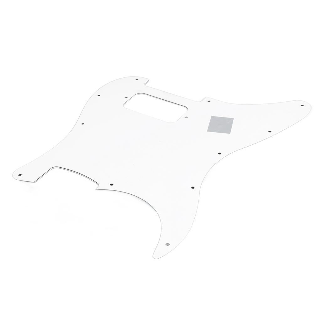 Electric Guitar Pickguard Pick Guard Plate PVC Instrument Accessory for Playing Performance White