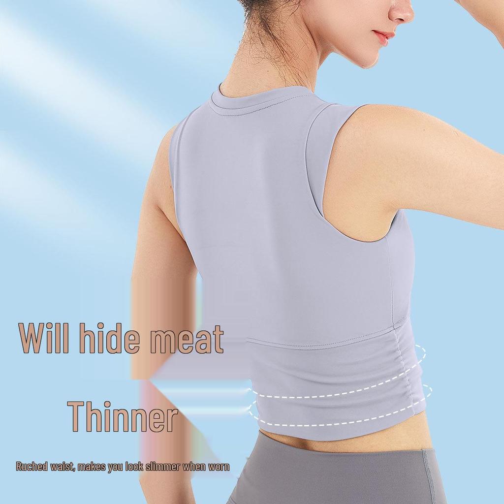 Summer Women's Yoga Sports Bra - Lightweight, Vest-Style Fitness Top