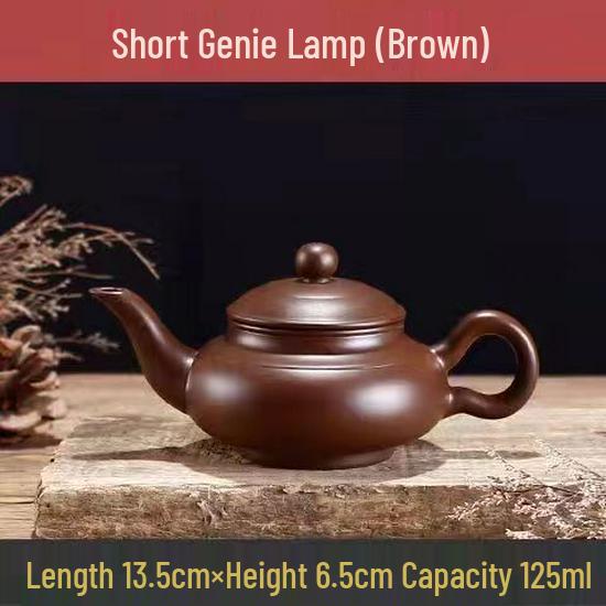 Handmade Zhu Ni Ore Teapot with Ball Hole Ceramic Filter - Small Gongfu Tea Set