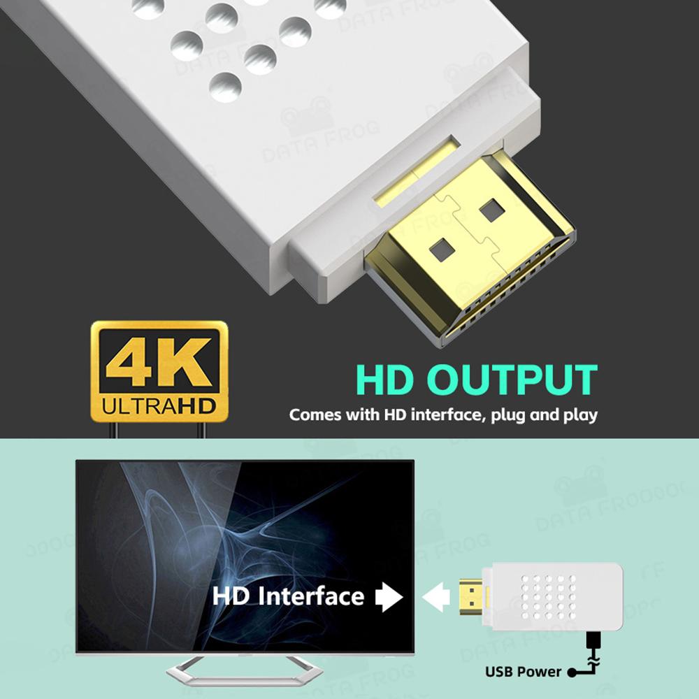 DATA FROG Y2 FIT Built-In 1086 Games HD TV Video Game Stick Double Wireless Gamepad