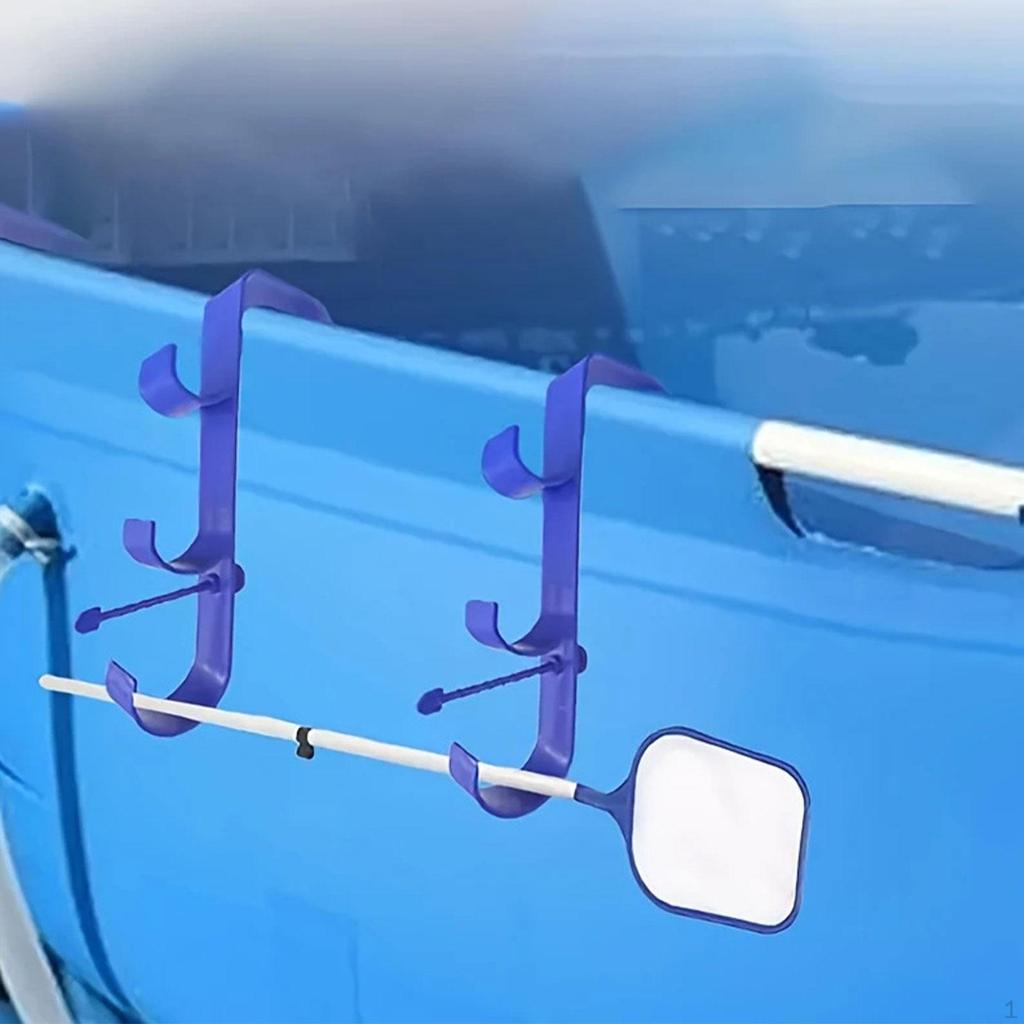 Pool Pole Hanger Above Ground Equipment Organizer Triple Hooks Tool Holder Storage Hook for Vacuum