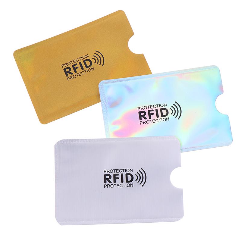 10 bucăți de protecție pentru cărți de credit. Manșon de siguranță pentru blocarea RFID. Suport de identificare