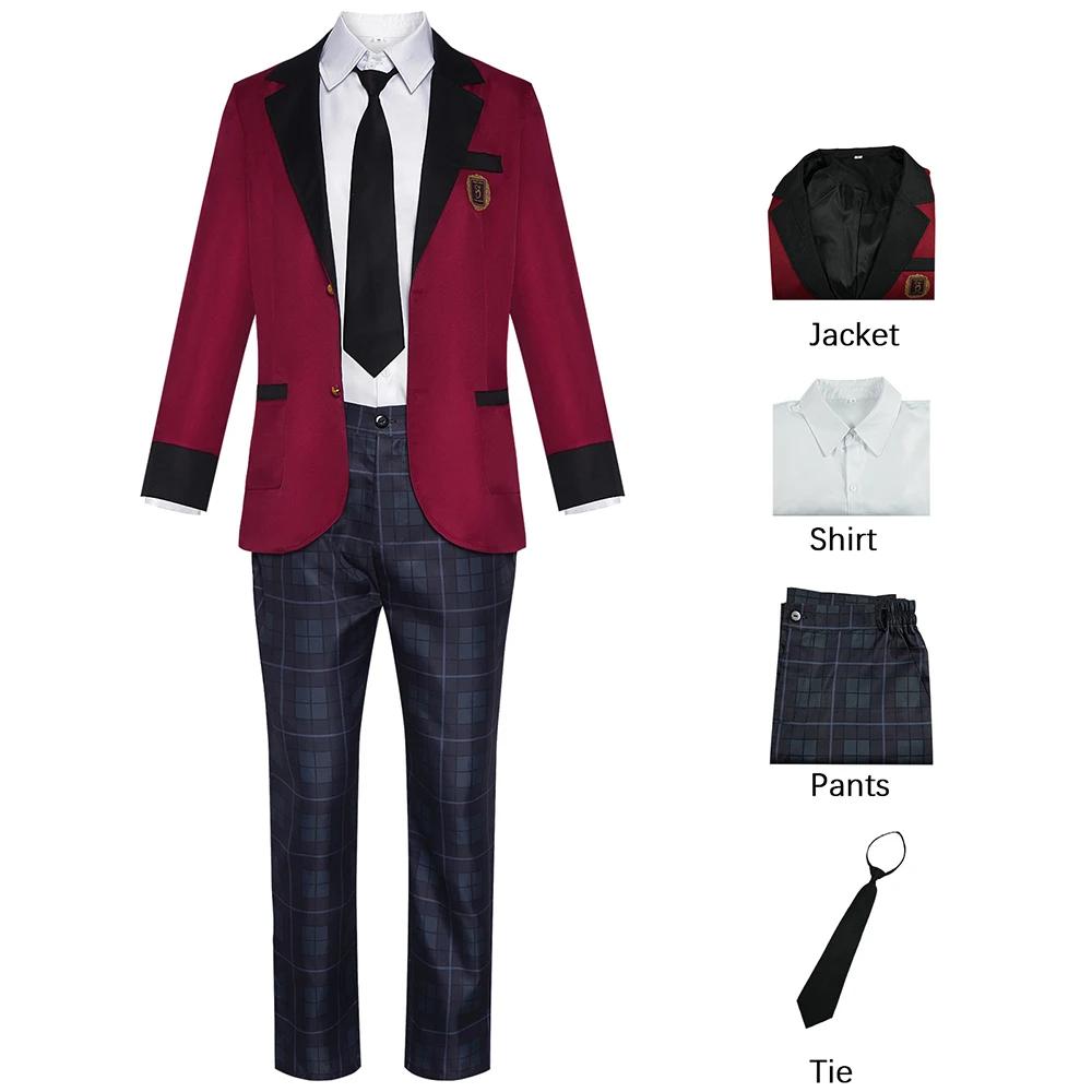 Anime Kakegurui Ryota Suzui Jabami Yumeko Saotome Uniform Suit Man Woman Cosplay Costume Jacket Pants Skirt Halloween Clothes