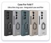 Samsung Z Fold7 Case: Square Ring Stand, Integrated Shell, Personalized Film, Anti-Drop Protective Cover for Men & Women