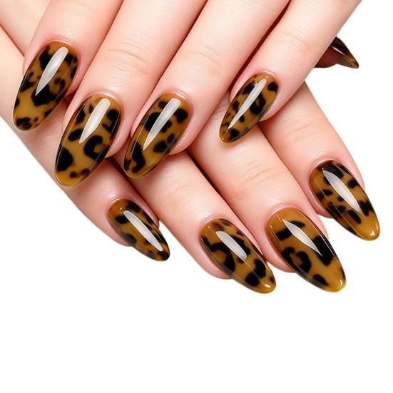 

Leopard Gel Nail Strips with File Easy Apply Remove Self-Adhesive Nail Stickers Decals Women Girls Home Manicure DIY Nail Polish Wrap 7
