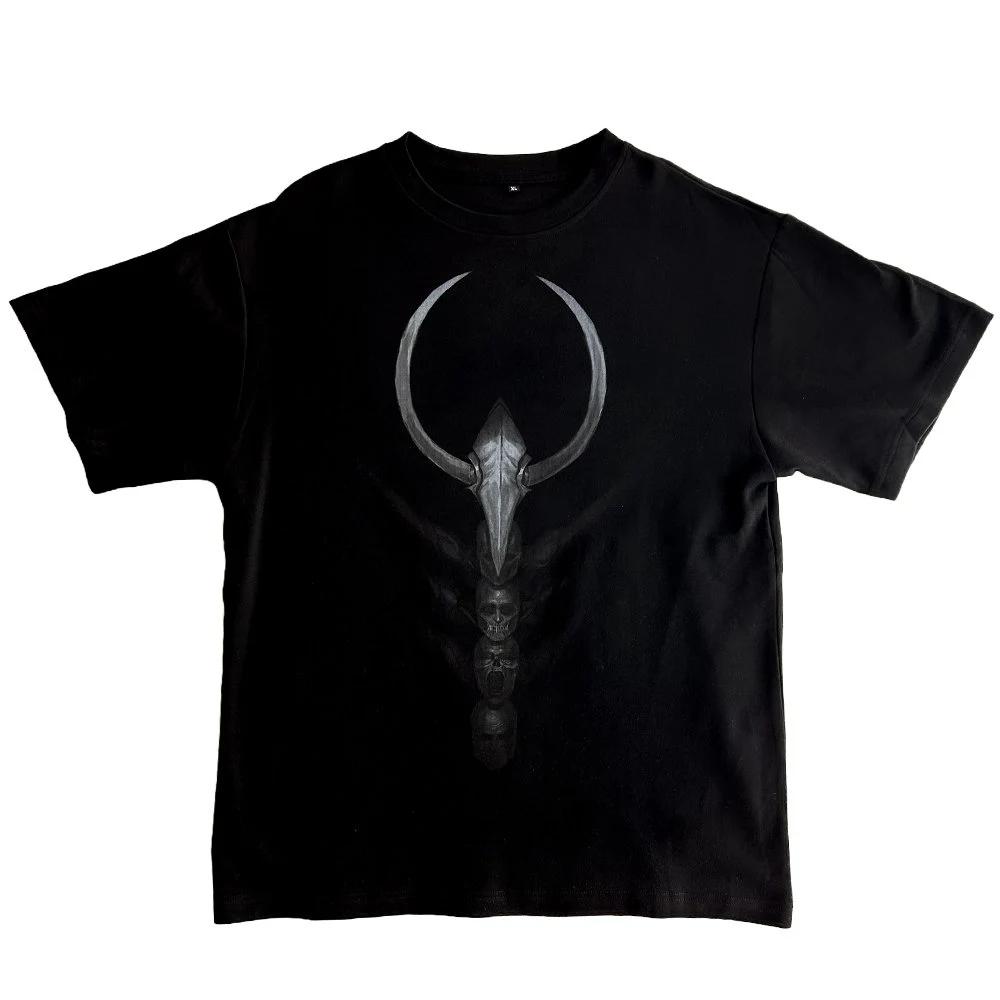 

Man Darkness Devil Tee Comfortable and Breathable Suitable for Daily Use Men Clothing T Shirts 4XL