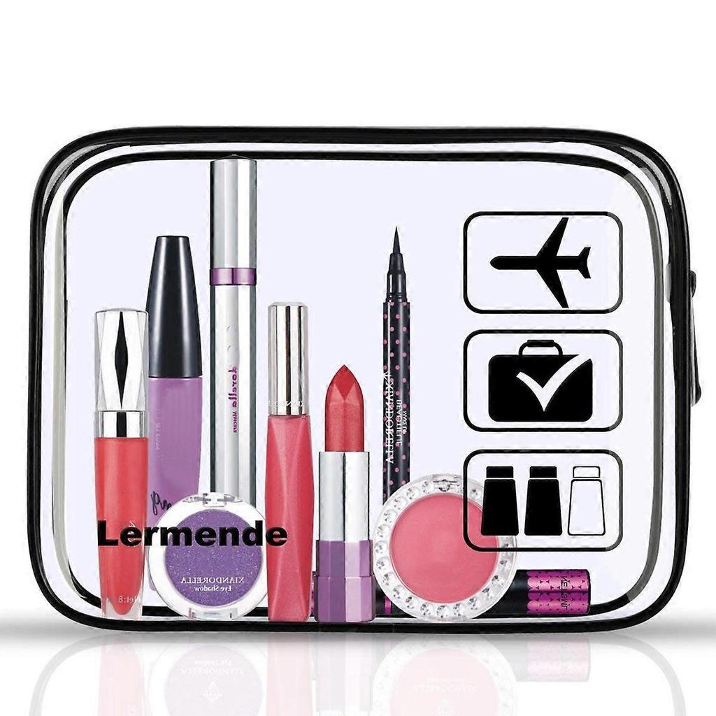 2pcs Toiletry Bag Clear Toiletry Bag for Traveling,Airport Airline Travel Toiletry Bag,Clear Bag for Travel,Quart Sized Travel Toiletry bag for Women 