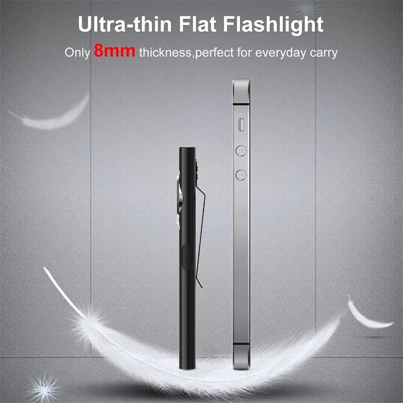 Portable EDC LED Work Light Magnetic Rechargeable Red Blue Emergency Flash Light Super Bright Outdoor Safety Repair Flashlight