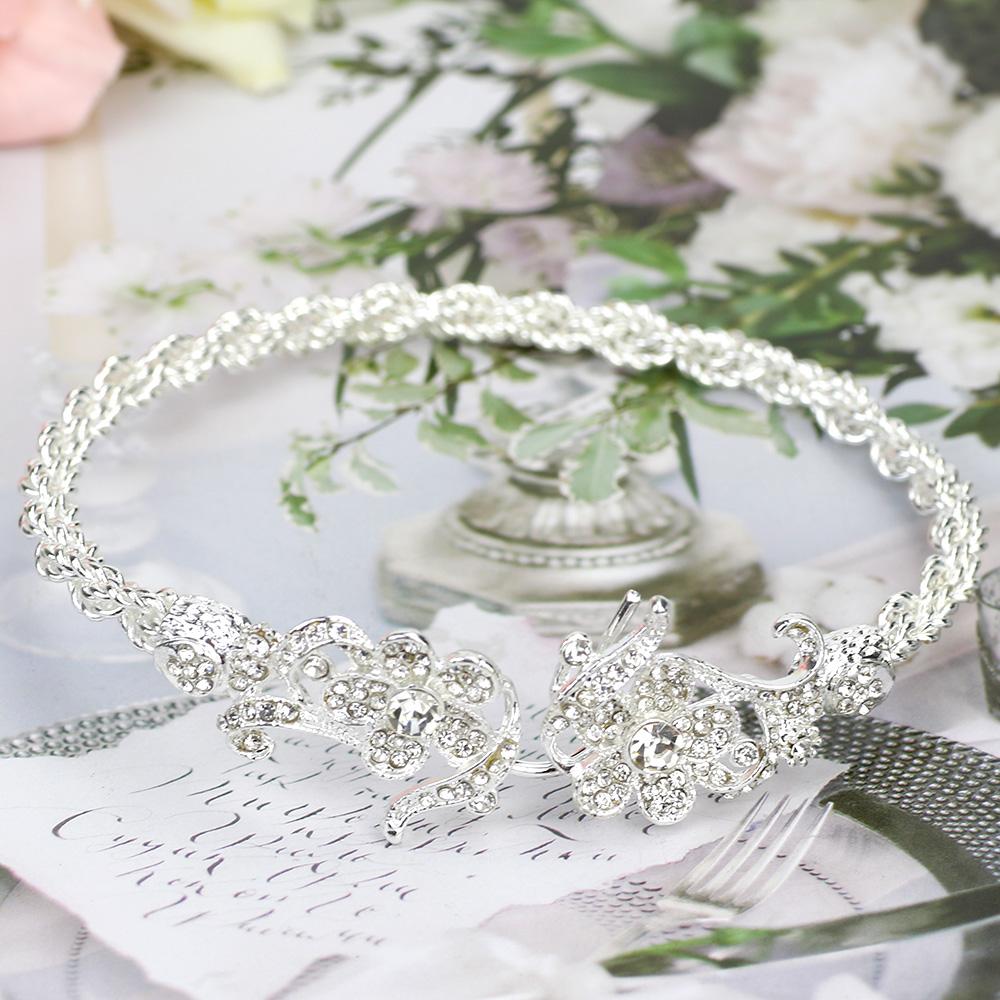 

Модные женские повязки для волос золотого цвета с лентами, свадебные украшения в виде булочки со стразами, подарок серебряный