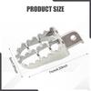 Motorcycle Foot Pegs Aluminium AntiSlip Professional Lightweight Spare Parts Easy Installation