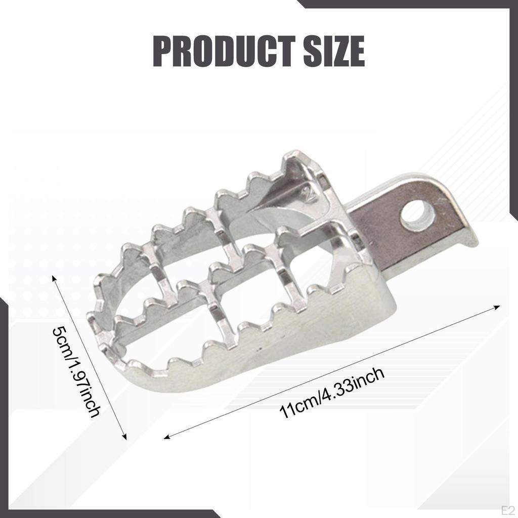 Motorcycle Foot Pegs Aluminium AntiSlip Professional Lightweight Spare Parts Easy Installation