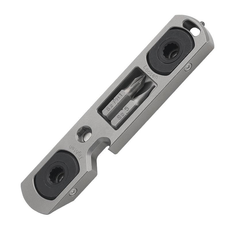 Multifunctional Bottle Opener Hexagon Wrench Titanium Alloy Crowbar Phillips Screwdriver Straight Screwdriver Window Breaker