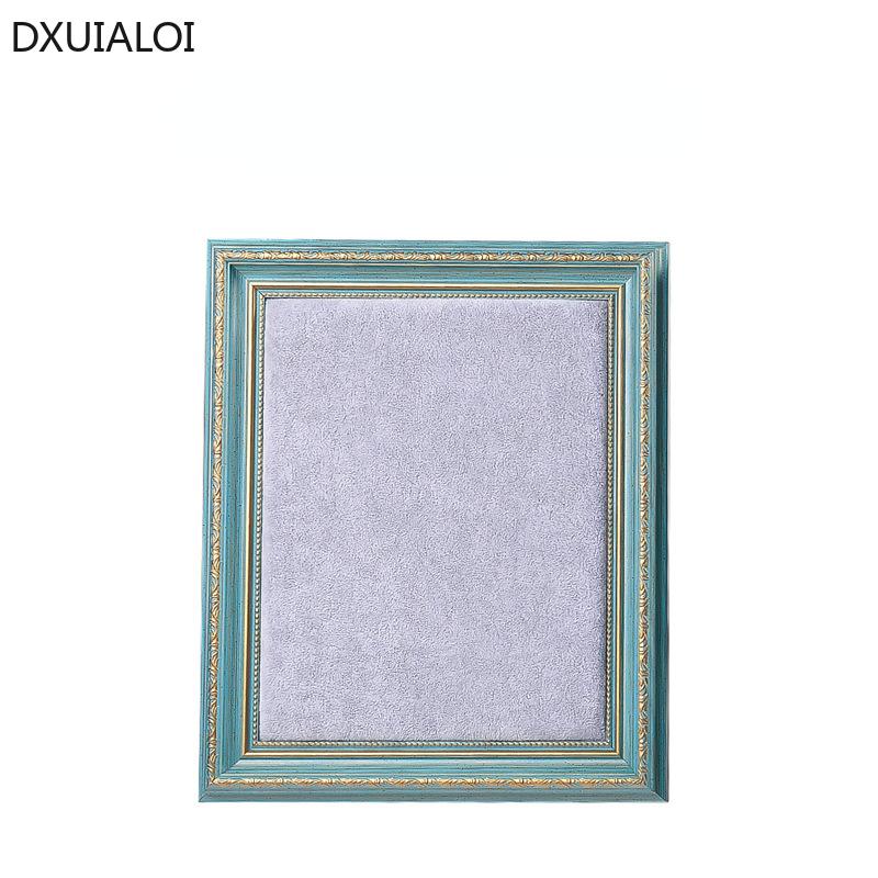 Creative Retro Photo Frame Display Jewelry Stand Vertical Home Dressing Table Earrings Bracelet Storage Board Wall Hanging Home
