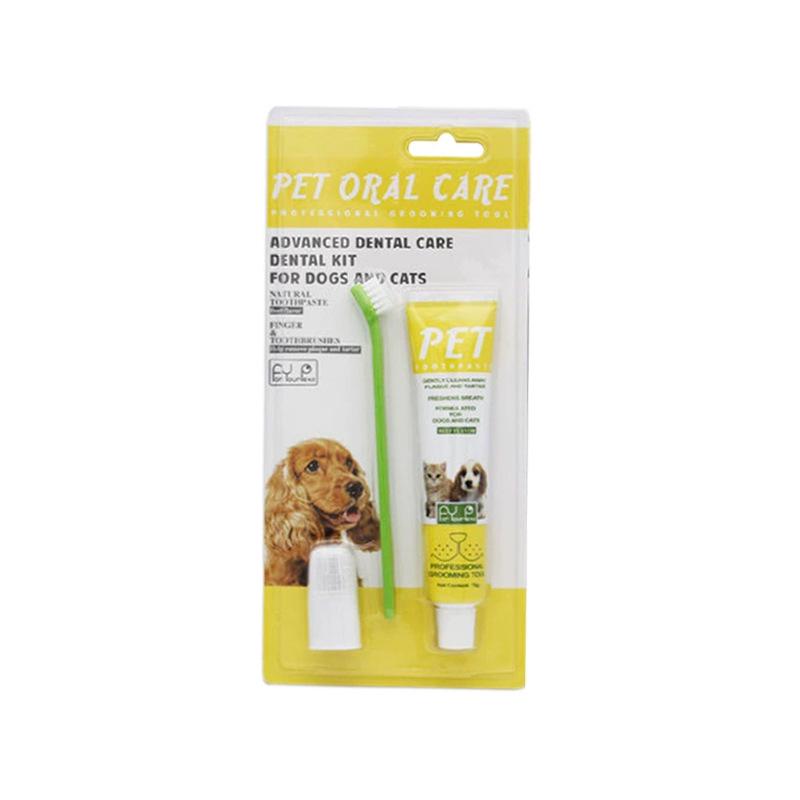 Disposable Pet Toothbrush & Toothpaste Set for Dogs, Cats & Kittens