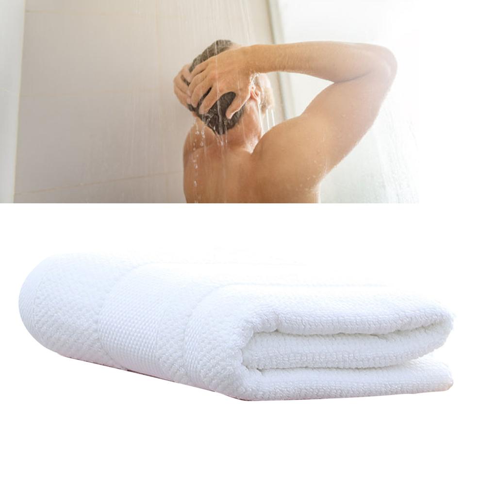 600g Bath Towel 70x140cm Cotton Highly Absorbent Quick Dry Thickened Bath Sheet for Beach Hotel
