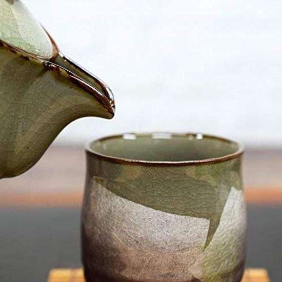 Waza No Kura Kutani Ware Teacup Silver Glaze Purple Ceramic Brand Japanese Tableware Rice Bowl Celebration 70th Birthday Gift