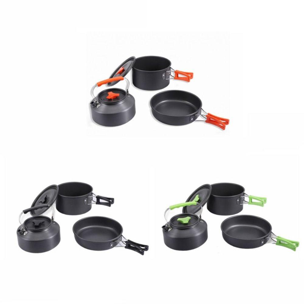 Kettle Outdoor Cookware Set Teapot Combination Picnic Pot Set Camping Tableware Travel Outdoor